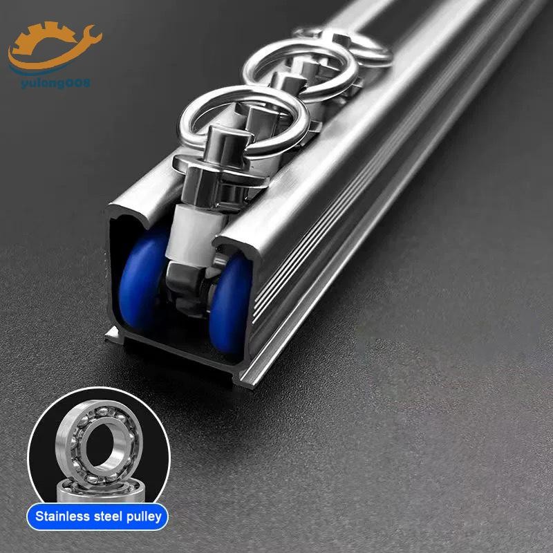 แนะนำ ผ้าม่าน [MR] 4 ชิ้นผ้าม่าน Track Rollers Twin Wheeled Carriers Mute ล้อ Drapery Rail เครื่องร่อนเลื่อนสําหรับ Windows ผ้าม่านอาบน้ําอุปกรณ์เสริม TH ราคาพิเศษ มีเก็บเงินปลายทาง