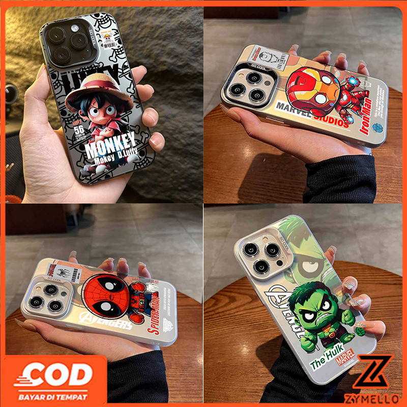 ใช้งานร่วมกับ OPPO Reno 15F Reno 14F Reno 13F Reno 13 Pro Reno12 F Reno 12 Reno11 F Reno 10 Reno 8T Reno 8Z Reno 7Z Reno 8 แฟชั่นการ์ตูน Iron Man IMD โทรศัพท์มือถือ cas