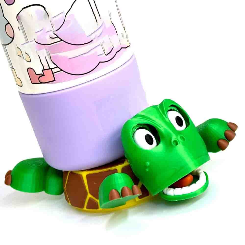 Panicked Turtle Coaster, Frightened Turtle Gaping Eyes Turtle Cup， Anti-scald ，Turtle Base Cup Mat ，