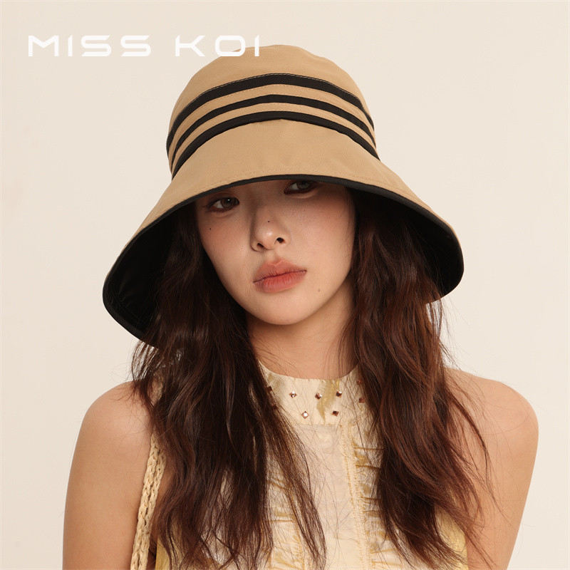 MISSKOI UPF50+Hollow Top Hat Sun Hat Women Summer Hat Women New Style Sun Hat Anti-Ultraviolet Sun H