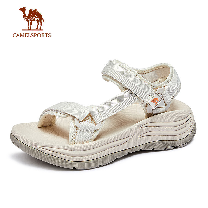 Camel SPORTS รองเท้าชายหาดที่เพิ่มความสูงอินเทรนด์ Retro Casual