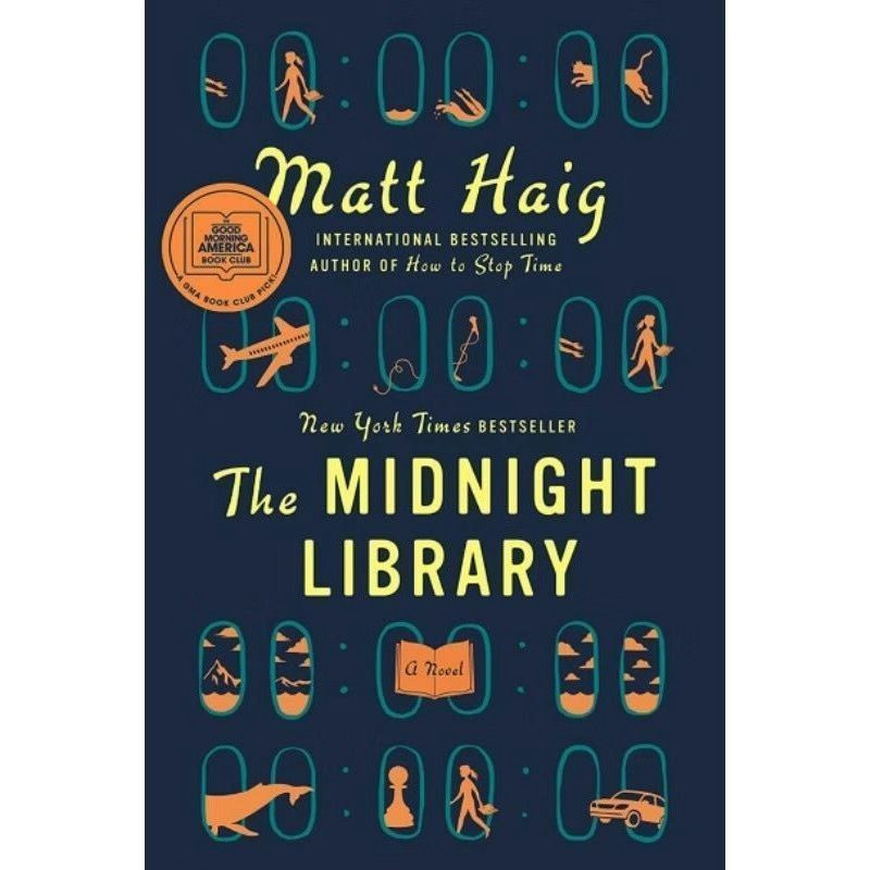 นวนิยายอังกฤษ The Midnight Library: หนังสือนวนิยายปกอ่อน