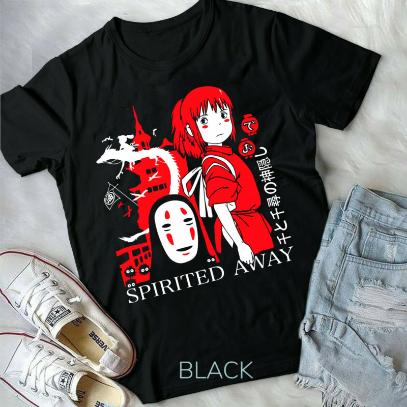 No-face,spirited Away,AnimeGhibli,Chihiro No face Haku Anime,Unisex เสื้อ