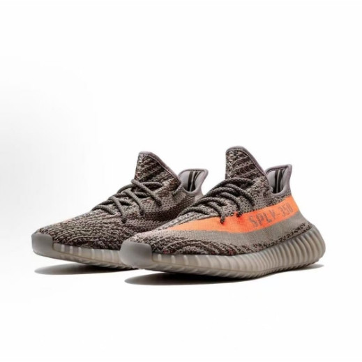 ( พร้อมส่งในไทย)adidas originals Yeezy Boost 350 V2 พักผ่อนร้อยหอคอย กันลื่น ตัวเตี้ย รองเท้าลำลอง ไม่จำกัดเพศ ส้มเทา