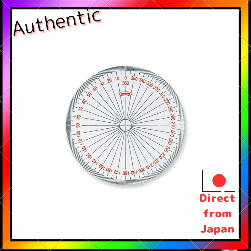 Kyoei Plastic HW50250 Full Circle Protractor 8cm