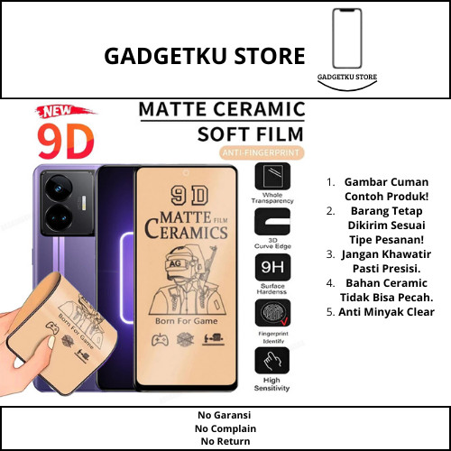 [ CERAMIC ANTI OIL Xiaomi Redmi A1 / A1 Plus / A2 / A2 Plus / A3 ] TEMPERED NANO CERAMIC MATTE GLARE