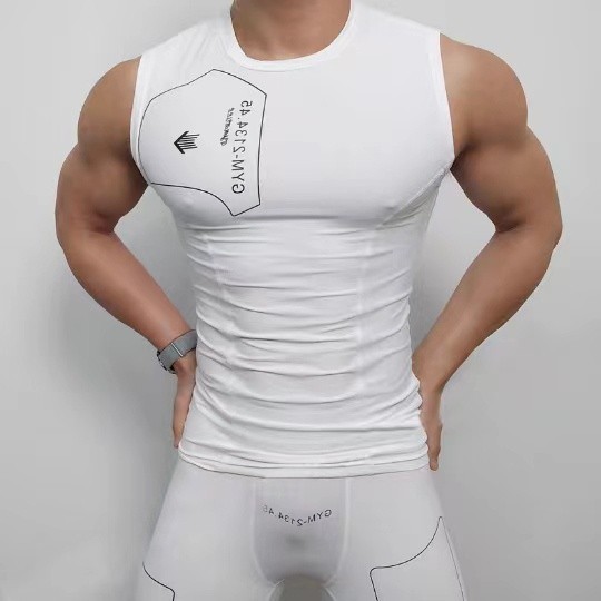 เสื้อกั๊กผู้ชาย GYMBULL ผ้าออกกำลังกาย การฝึกอบรม  บาง  แข็งแรง  มีความยืดหยุ่น กีฬา