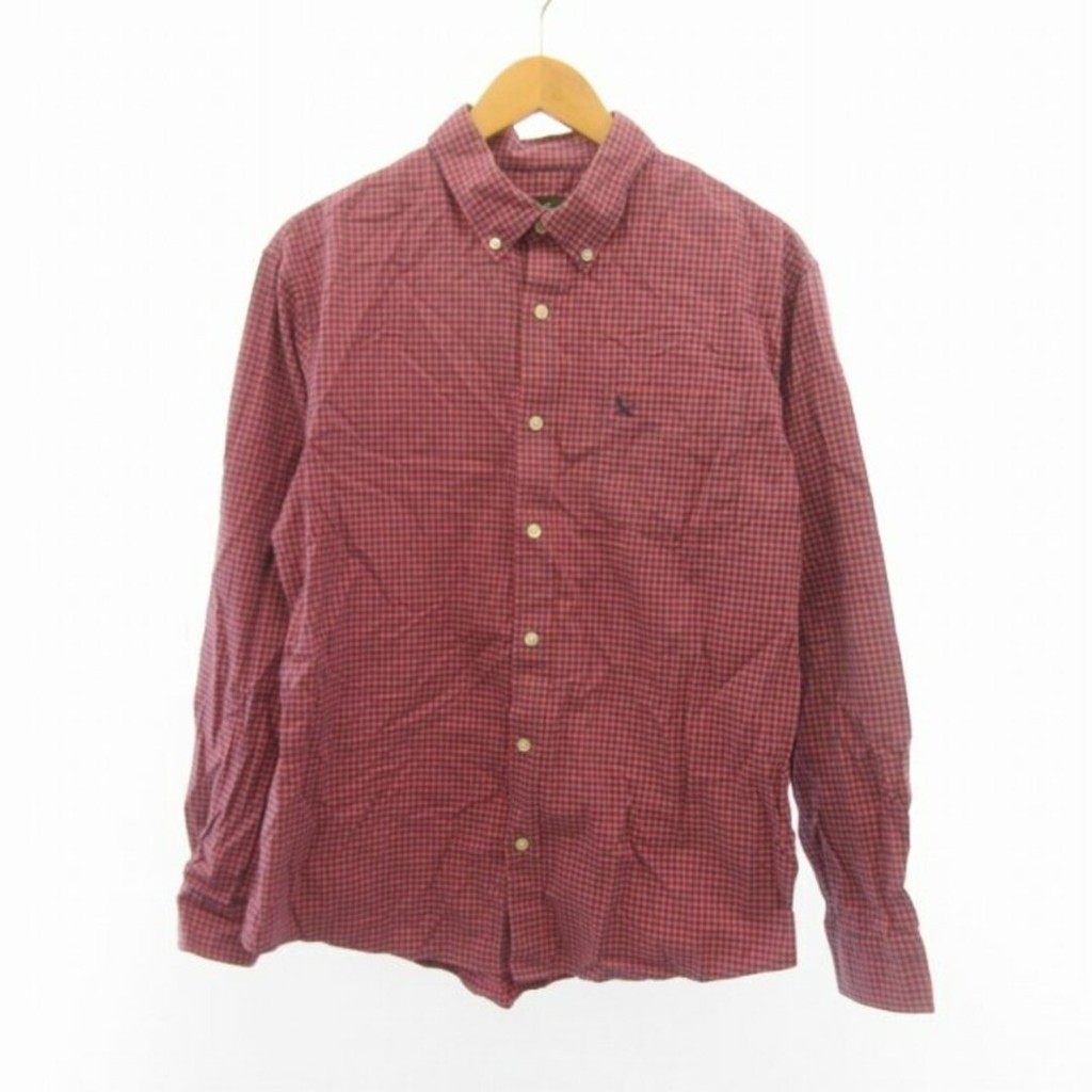 Eddie Bauer BD Shirt Button Down Shirt Check M ■GY09 Direct from Japan Secondhand