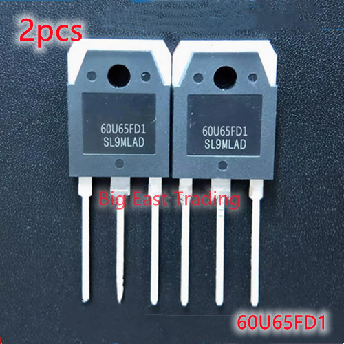 2pcs 60U65FD1 TO-3P ทรานซิสเตอร ์ 60A/650V เครื ่ องเชื ่ อมหลอดเดียวรับประกันคุณภาพ