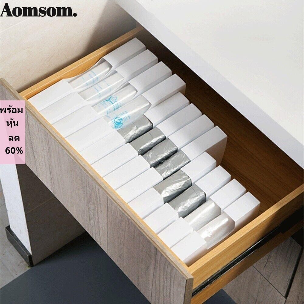 Aomsom กล่องพลาสติก 3 ขนาด อเนกประสงค์ คุณภาพสูง แบบใช้แล้วทิ้ง สําหรับเก็บถุงมือ