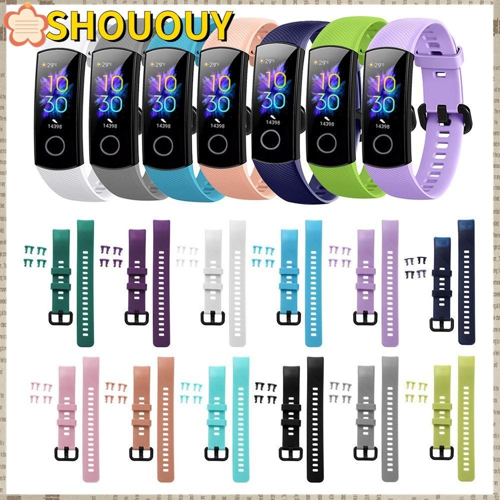 Shououy สายนาฬิกาข้อมือ สีสันสดใส แบบเปลี่ยน สําหรับ Honor Band 5 4