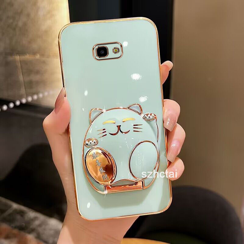 เคส samsung j7 prime j6 prime j6 plus j5 prime j4 prime j4 plus เคส แมวหาโชค โทรศัพท์ เคสโทรศัพท์พร้