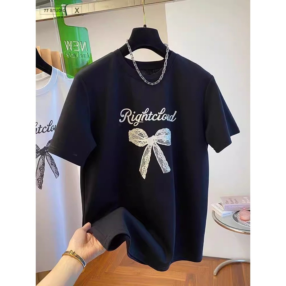 （จัดส่งตลอด 24 ชั่วโมง）เสื้อยืดยอดฮิตสไตล์ญี่ปุ่นและเกาหลี ลายการ์ตูน ใส่สบาย เสื้อเชิ้ตลำลอง oversize