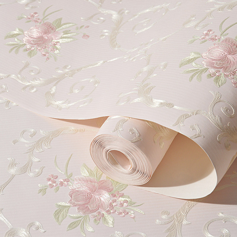 Se7ven Non-woven wallpaper fine pressed rustic self-adhesive bedroom cozy 3d stereo wallpaper European living room 3D background wallpaper