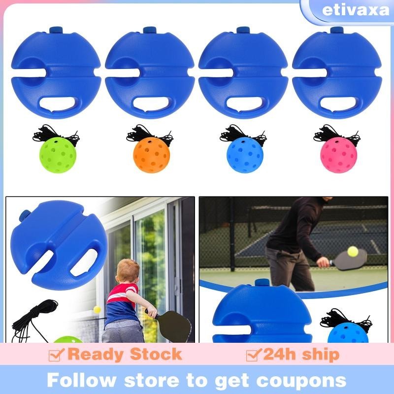 [Etivaxa ] Pickleball Practice Ball, Pickleball Ball with Rope, Portable Professional Pickleball for Exercises, Children, Beginners