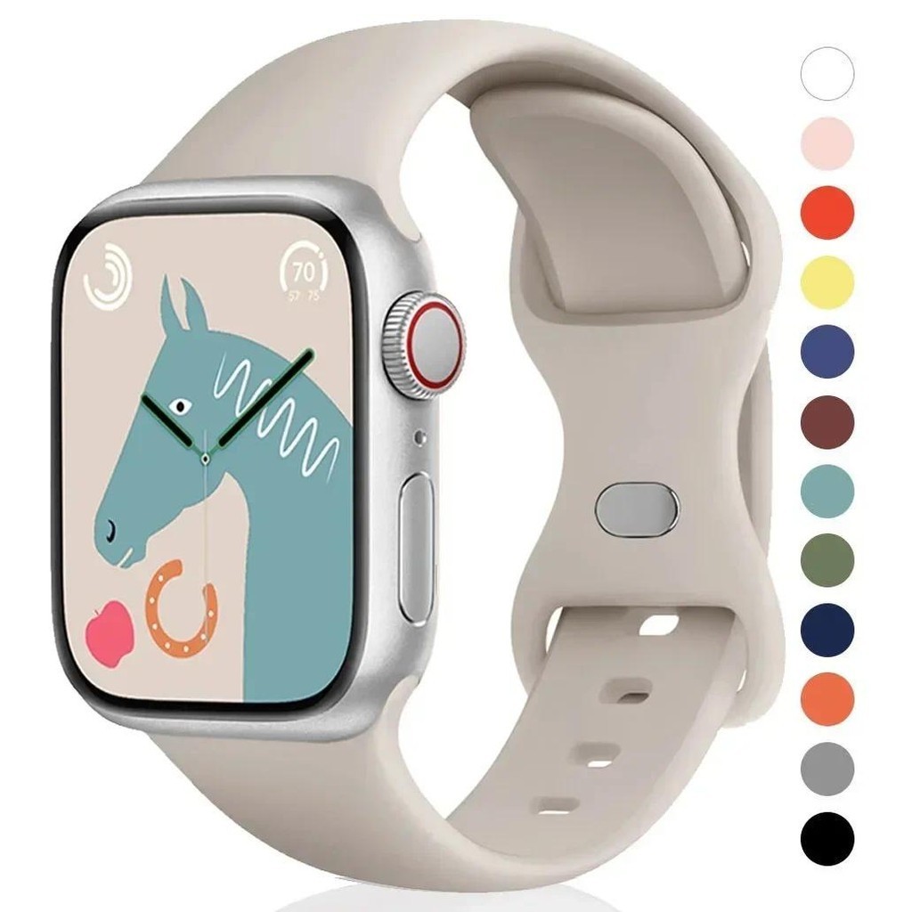 สายนาฬิกาข้อมือซิลิโคน สําหรับ Apple Watch Ultra 49/45/44/42/41 มม. 40 มม. 38 มม. iWatch Series Ultra 9 8 7 6 5 4 3 SE