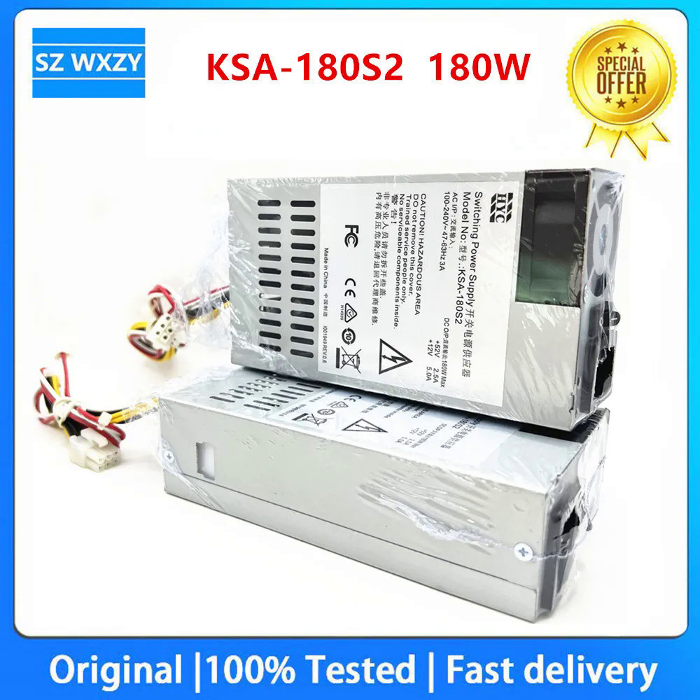 ใหม่ Original Switching Power Supply KSA-180S2 DPS-200PB-185A 100-240V 47-63HZ 12V+52V 180W Max ทดสอ