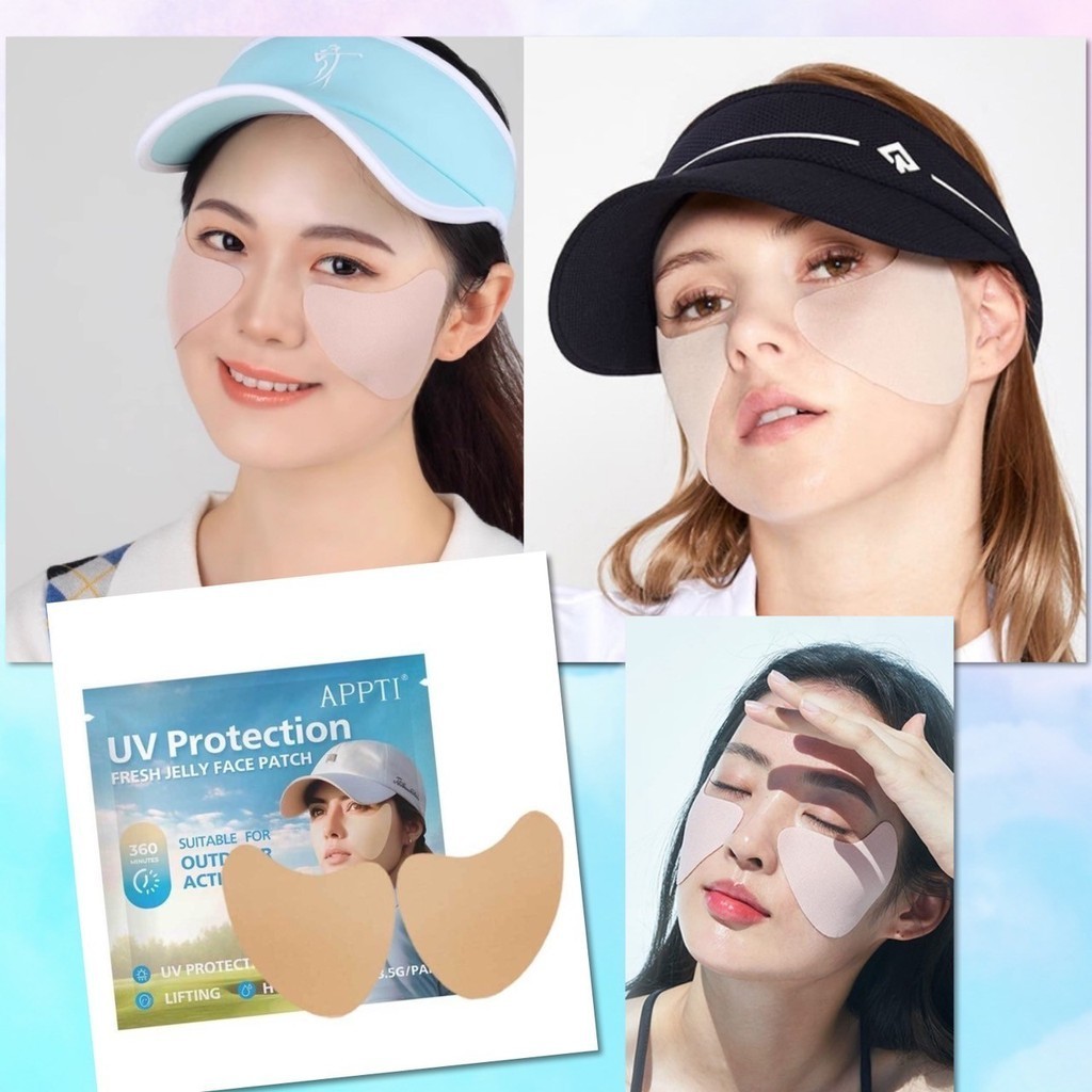 แผ่นแปะกันแดด หน้ากาก กันแดด กันฝุ่น UV แปะแก้ม ออกกำลังกาย กีฬา ยืดได้เยอะ ระบายอากาศดี นุ่มสบาย สไตล์เกาหลี