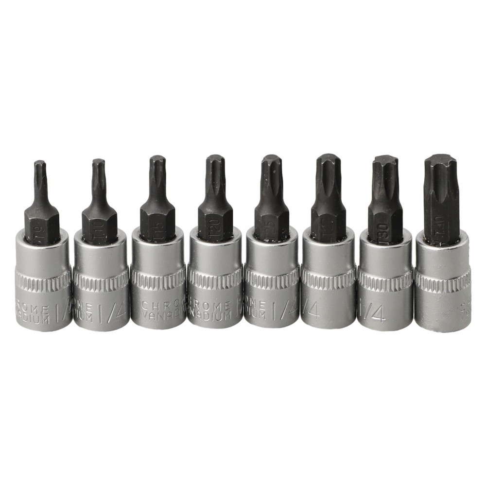 Torx Bit Socket Torx Bit Sockets 1/4 นิ้ว Hex Shank Driver Star Bit Impact Bit