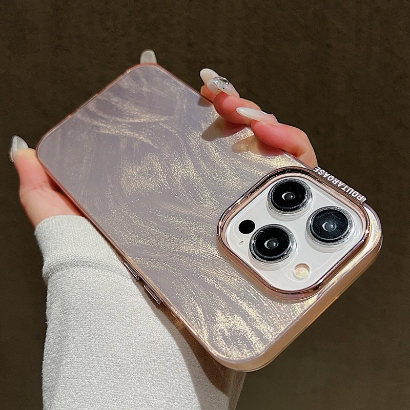 เคสโทรศัพท์มือถือแบบนิ่ม ลายขนนกเลเซอร์ แฟชั่น สําหรับ iPhone 11 12 13 14 15 Pro Max 15prm 14prm 13prm 12prm 11prm