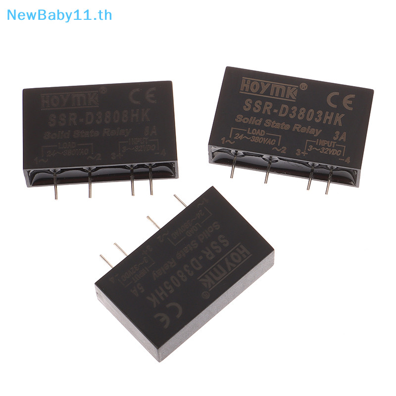 Onebaby Solid State Relay PCB SSR-D3803HK D3805HK D3808HK เฉพาะ Pins 3A 5A 8A DC-AC Solid State Relay PCB พร ้ อม Pins TH
