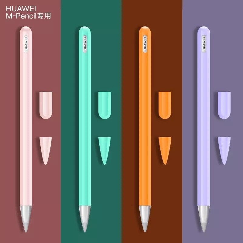 ฝาครอบป ้ องกันสําหรับ Huawei M-Pencil ปากกา Nib Stylus ซิลิโคน Anti-scratch Skin ปากกาสําหรับ Huawei MatePad อุปกรณ ์ เสริมปากกาดินสอ