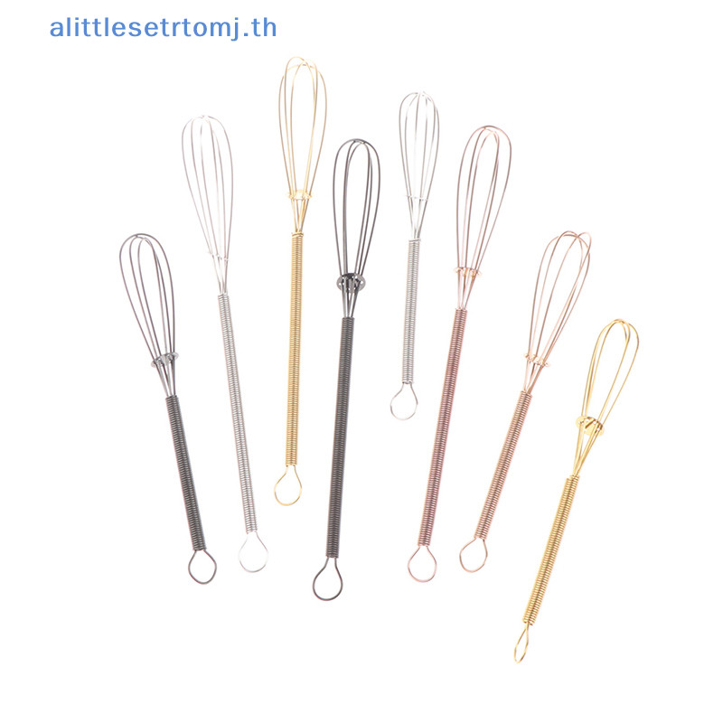 Alittlese MINI สแตนเลสปัดไข ่ Beater Wisk คู ่ มือบอลลูนลวดปัดนม Blende TH