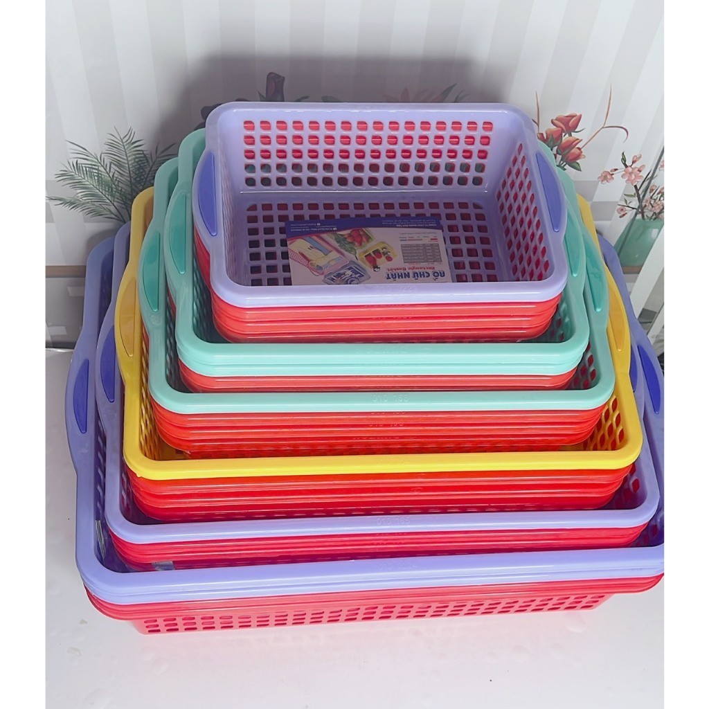 COMBO 2 ตะกร้าสี่เหลี่ยม Duy Tan; 1t7, 2t0, 2t2, 2t6, 3t0, 3t4,