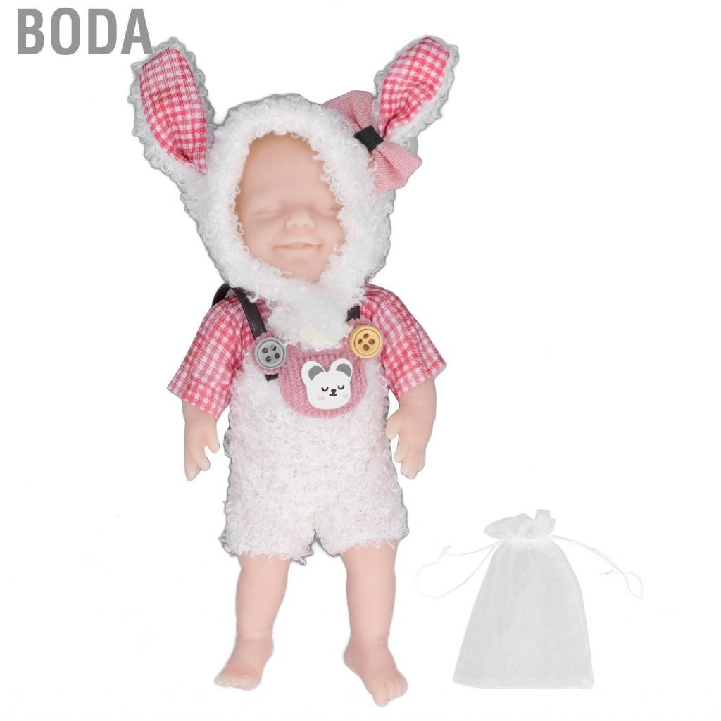Boda ตุ๊กตาทารกเหมือนจริง 6 ตัวพร้อมตุ๊กตาเด็กทารกแรกเกิดซิลิโคนอ่อนนุ่มผ้าน่ารัก