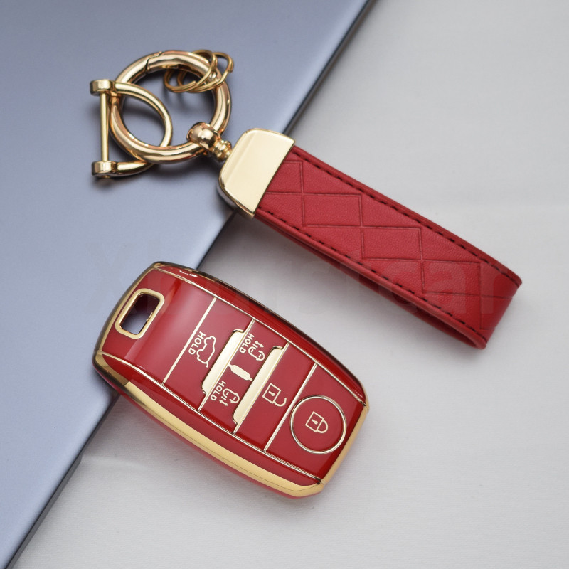 5 ปุ่ม TPU ฝาครอบกุญแจสําหรับ KIA Sedona 2020 Sorento Grand Carnival 2015 2016 2017 2018 2019 ผู้ถือกุญแจรถพวงกุญแจเชลล์ - รูปที่ 3