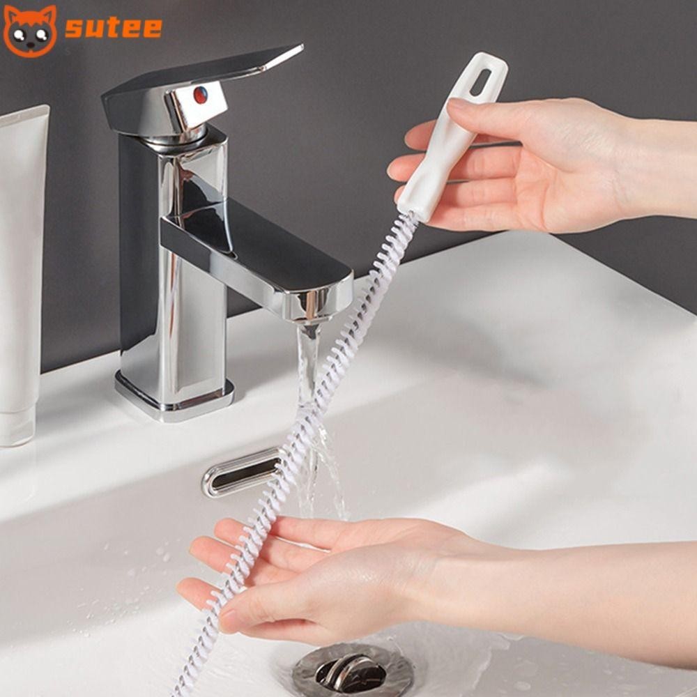 แปรงขุดลอกท ่ อ SUTEE ได ้ อย ่ างอิสระ Bendable Drain Cleaner Clog Plug ผมท ่ อระบายน ้ ํา
