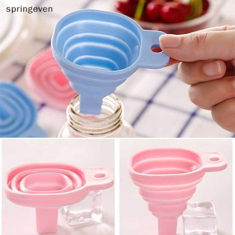 [springeven ] ซิลิโคนพับช ่ องทางในครัวเรือน Liquid Dispensing แบบพกพาช ่ องทางเครื ่ องมือห ้ องครัวสต ็ อกใหม ่