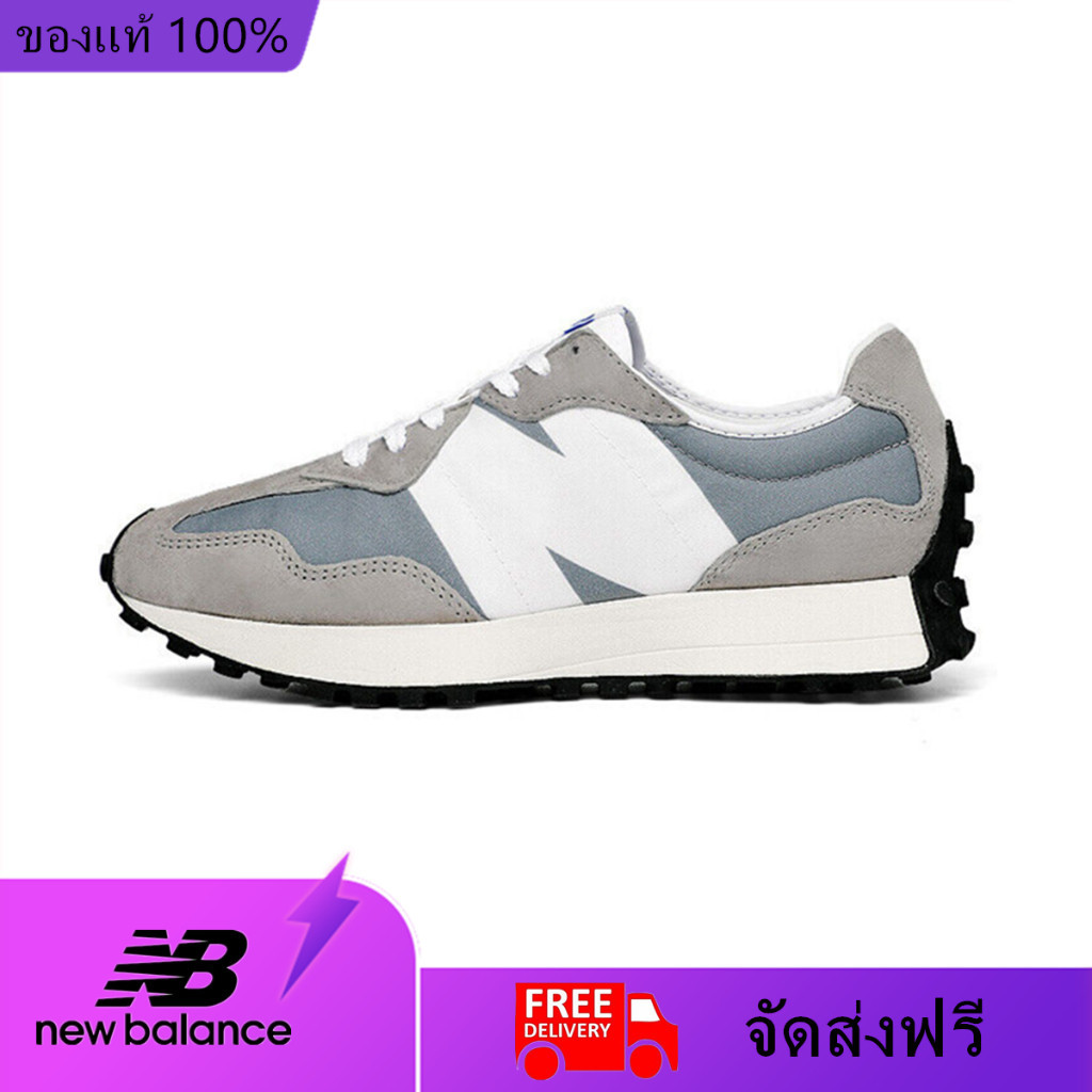New Balance 327 Grey MS327LAB รองเท้าผ้าใบสำหรับผู้ชาย และผู้หญิง