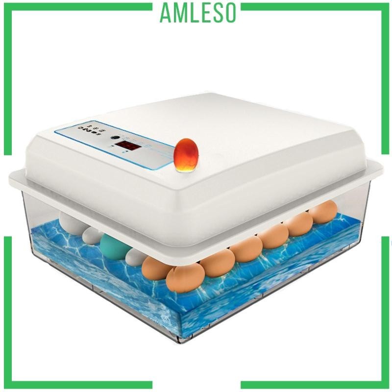 [ Amleso ] เครื ่ องฟักไข ่ อัตโนมัติ เครื ่ องหมุนไข ่ ควบคุมอุณหภูมิไก ่ สําหรับฟักไก ่ นกกระทา