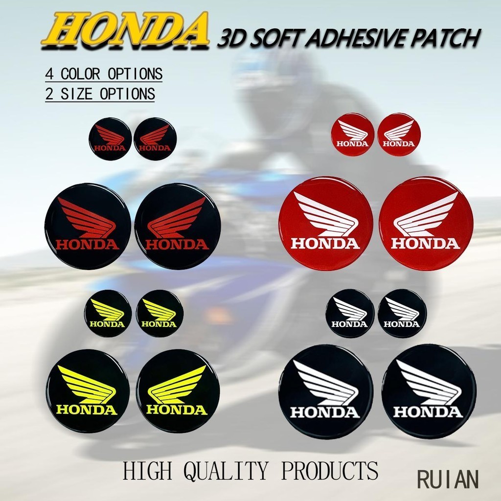 คู่hondaสามมิติสติกเกอร์กาวนุ่มเหมาะสําหรับhonda CBF CBR Beat Click WaveADVPCX CB400 FORZA X-ADV Seriesรถจักรยานยนต์อีพ็อกซี่กาวอ่อนอุปกรณ์ตกแต่ง