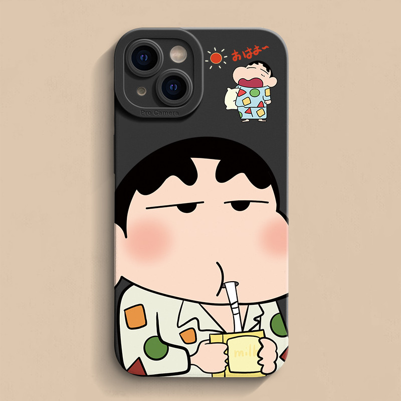 น่ารักการ์ตูนเครยอนชินจังสําหรับhuawei Nova Y90 Y61 Y70 Plus 5T 3 3i 3e Y7P Y6P Y7 Y6 Prime Pro 2019 ปกอ่อนฝาครอบโทรศัพท์เครยอนชินจังAnti-Fallกรณี