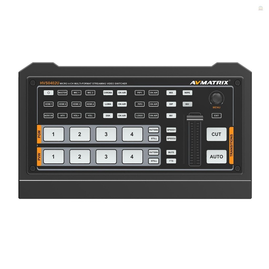 Avmatrix HVSO402U แบบพกพา Multi-format Video Switcher อินพุต HDMI 4 ช่องพร้อมเอาต์พุต HDMI USB Type-