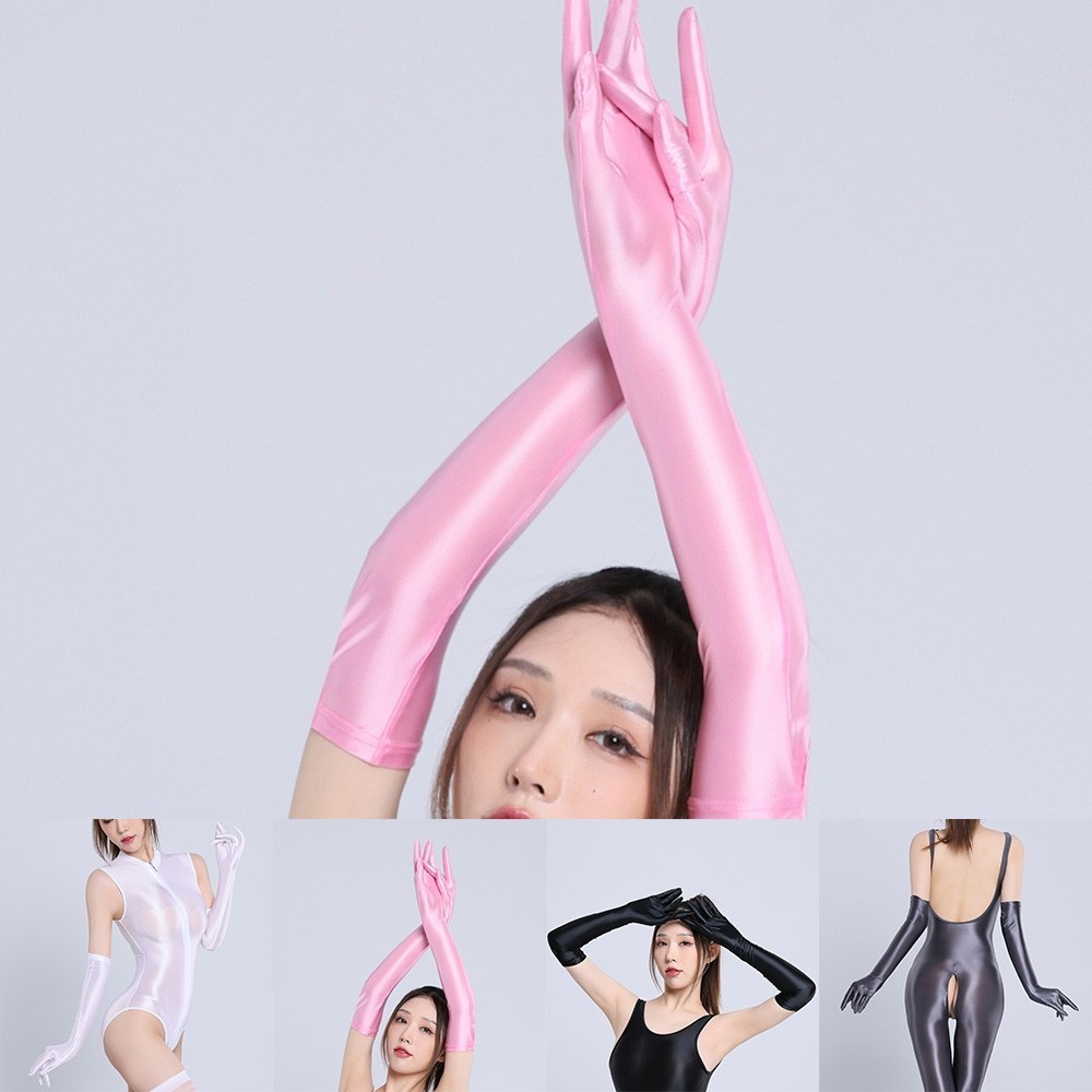 ถุงมือไม ่ มีรอยต ่ อเงางานแต ่ งงานเครื ่ องแต ่ งกายระบายอากาศตกแต ่ งชุดราตรี - รูปที่ 2