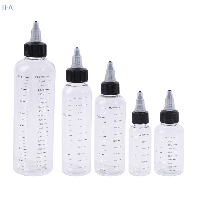 IFA  30ml-250ml พลาสติก PET Liquid ความจุขวดหยดหมึกสีคอนเทนเนอร์