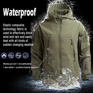 F2C แจ็กเก็ตผู้ชาย กันลม Tactical Jackets สวมใส่สบาย คุณภาพสูง