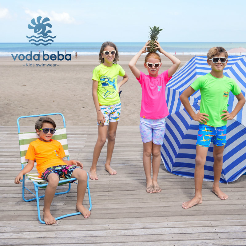 VODA BEBA طقم سباحة أطفال نصف كم واقٍ من الشمس — صورة 2