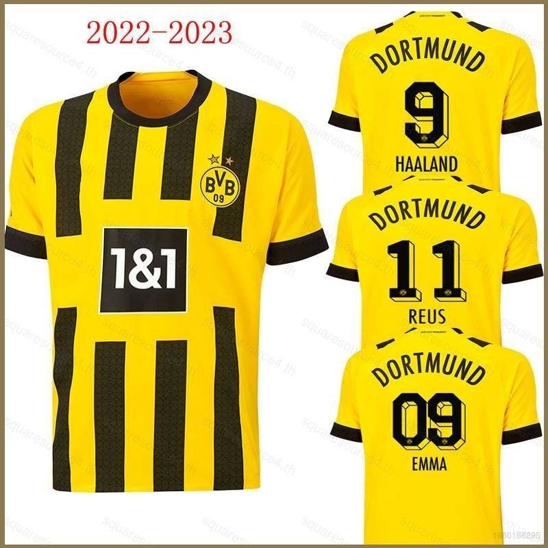 2022-2023 Borussia Dortmund เสื ้ อฟุตบอลบ ้ านเสื ้ อยืด Emma Haaland Reus เสื ้ อฟุตบอล Unisex