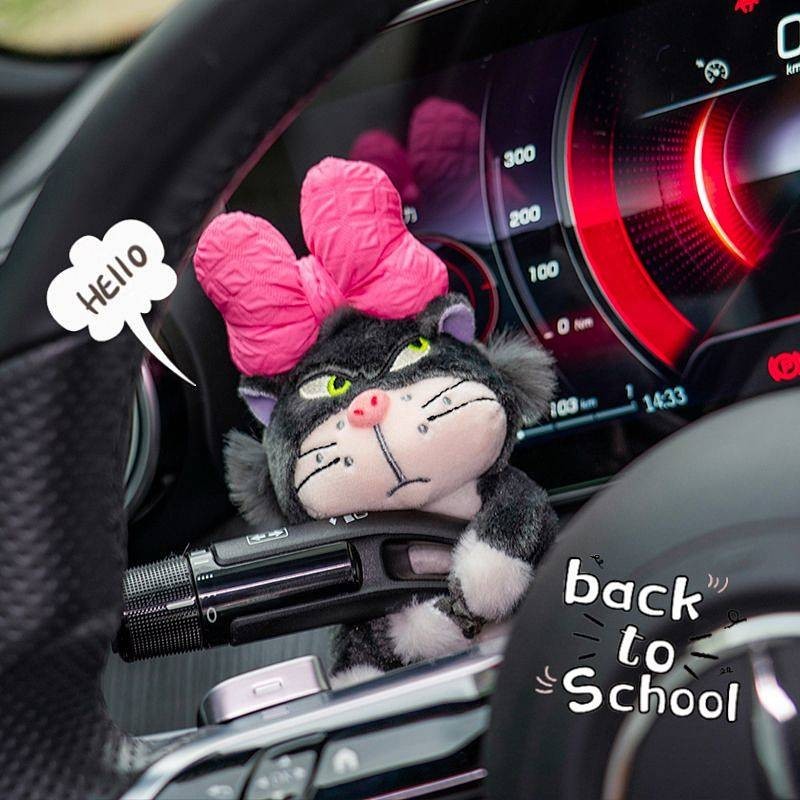 Huai Block Decorative Doll Car Turn Signal Wiper Pendant I Cartoon Plush Doll Car Interior Decorations Swing HZfz
