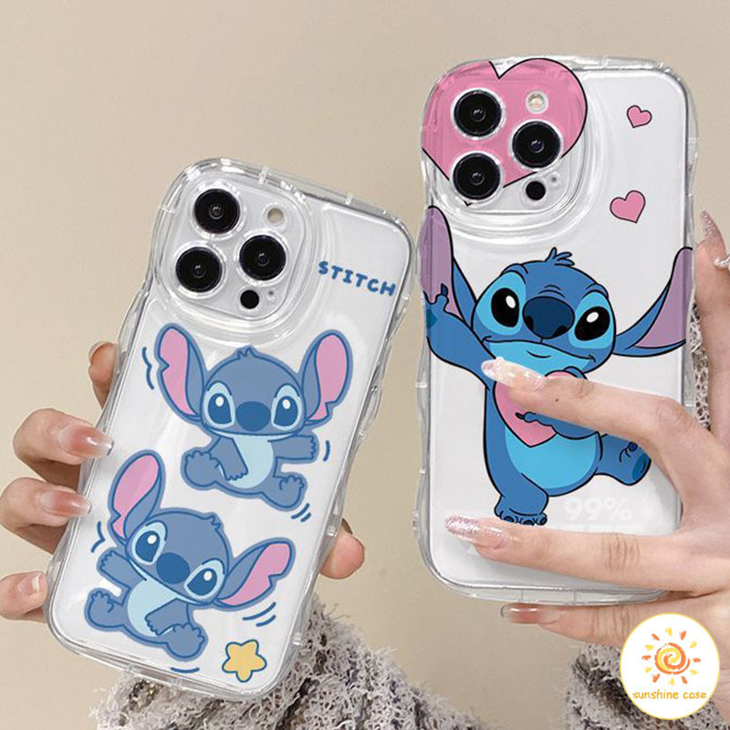 สัตว์ประหลาดเอเลี่ยนรูปแบบการ์ตูนที่โปร่งใส เคส ไอโฟน 11For iPhone12 13 14 15 Pro MAX X XS XR XS 7 8 Plus SE2020