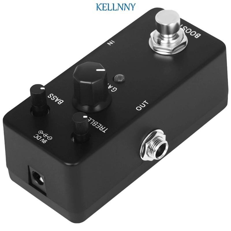 Kellnny Booster กีตาร์ไฟฟ้าเหยียบ True Bypass Two Segment Effect อุปกรณ์ Pedalboard กีตาร์ Part กีตาร์ Booster