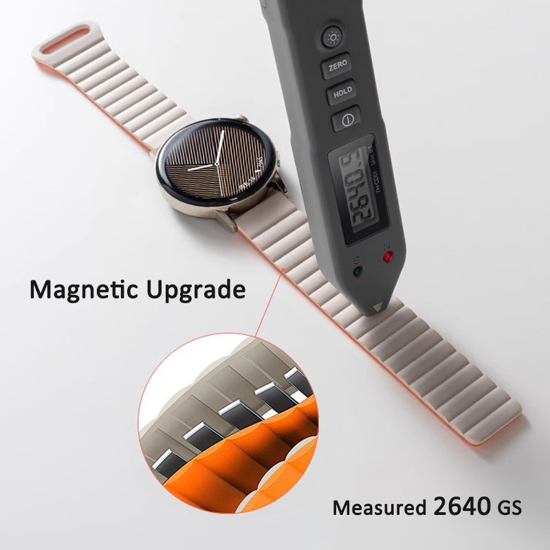 สายซิลิโคนแม่เหล็ก 18 มม. สําหรับ Garmin Venu 3s 2s Forerunner 255s 265s Vivoactive4s Vivomove3s