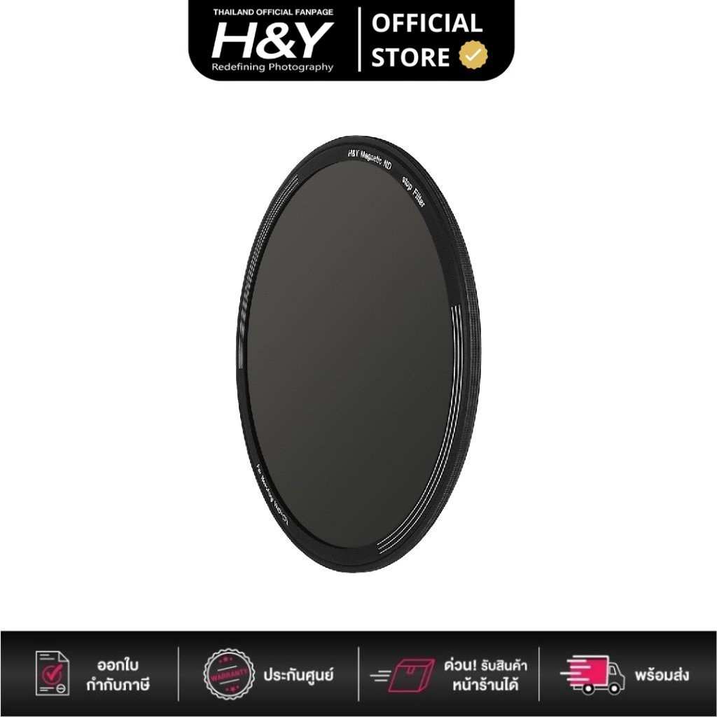 H&Y RevoRing ND16 Magnetic Clip-On Filter RMN16-82 for RevoRing VND+CPL 67-82mm (ประกันศูนย์)