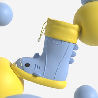 Ayuer ขายส ่ งการ ์ ตูน Shark เด ็ กรองเท ้ ากันฝนกันน ้ ําก…