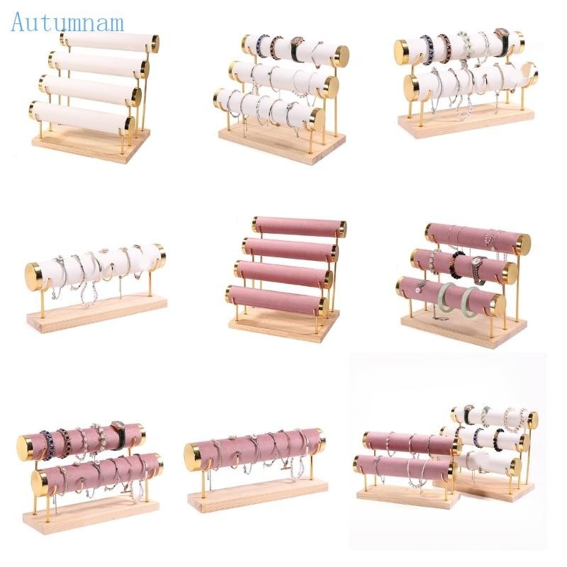 Autu Solid Jewelry Display Stand Elegant Storage Holder Bracelet Display Rack เหมาะสําหรับกําไลข ้ อมือและ Watche