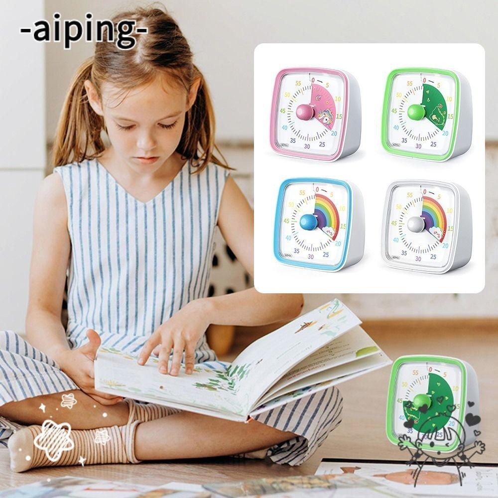 Aiping ห ้ องเรียนจับเวลา 60 นาที Silent Visual Timer, น ่ ารัก ABS Study เครื ่ องมือการจัดการเวลานักเรียนคําถามจับเวลาโฮมออฟฟิศ